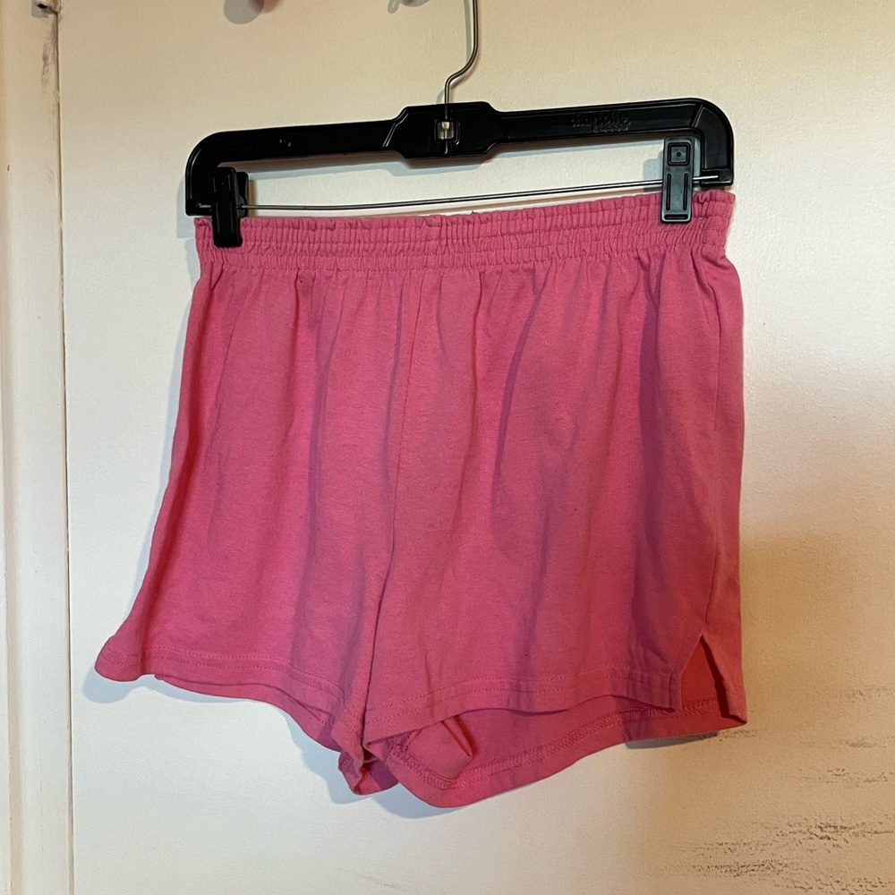 WOMENS PINK SOFFE SHORTS
